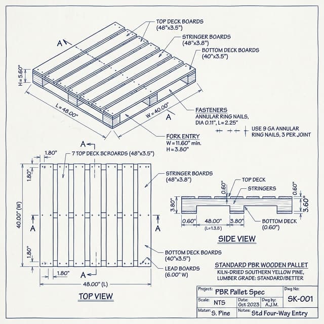 Esboço de Pallet PBR